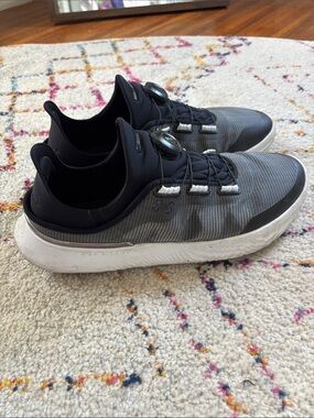 Under Armour Black & Gray Performance Lace-Channel Sneakers